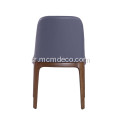 Модерна кожна грација ручна трпезаријска столица